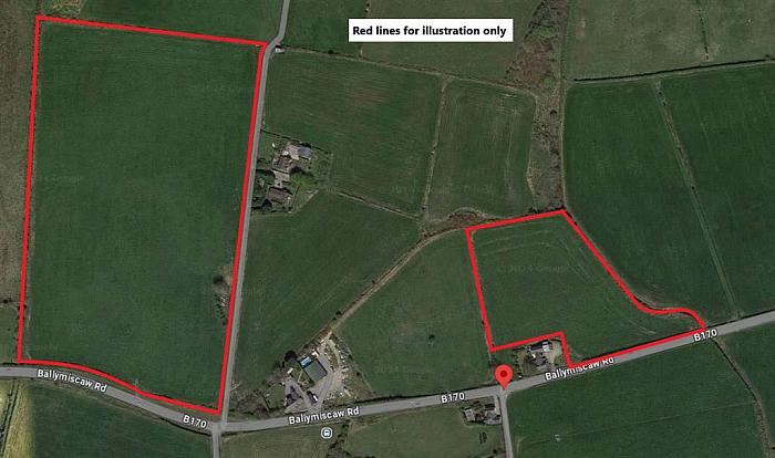 c. 23.13 acres available in 1 or 2 Lots Ballymiscaw Road